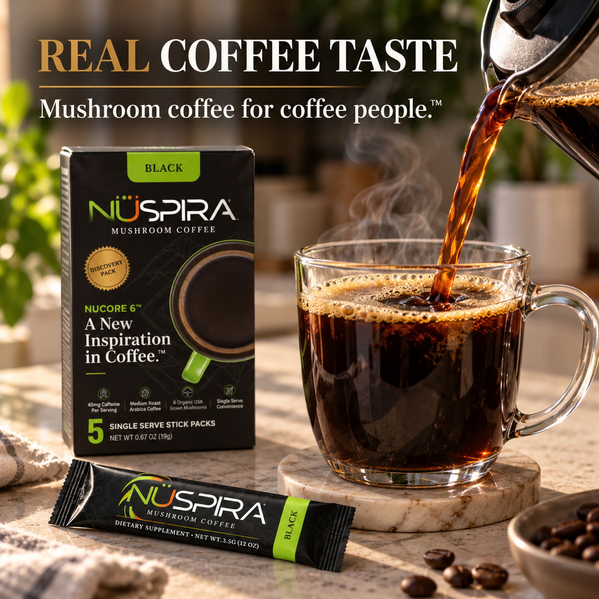 NuSpira Black Coffee ritual