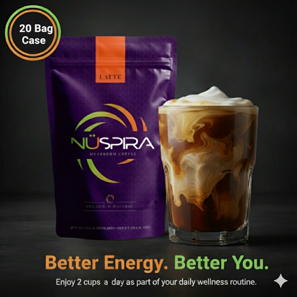 Case (20 Bags) - Latte Mushroom Coffee