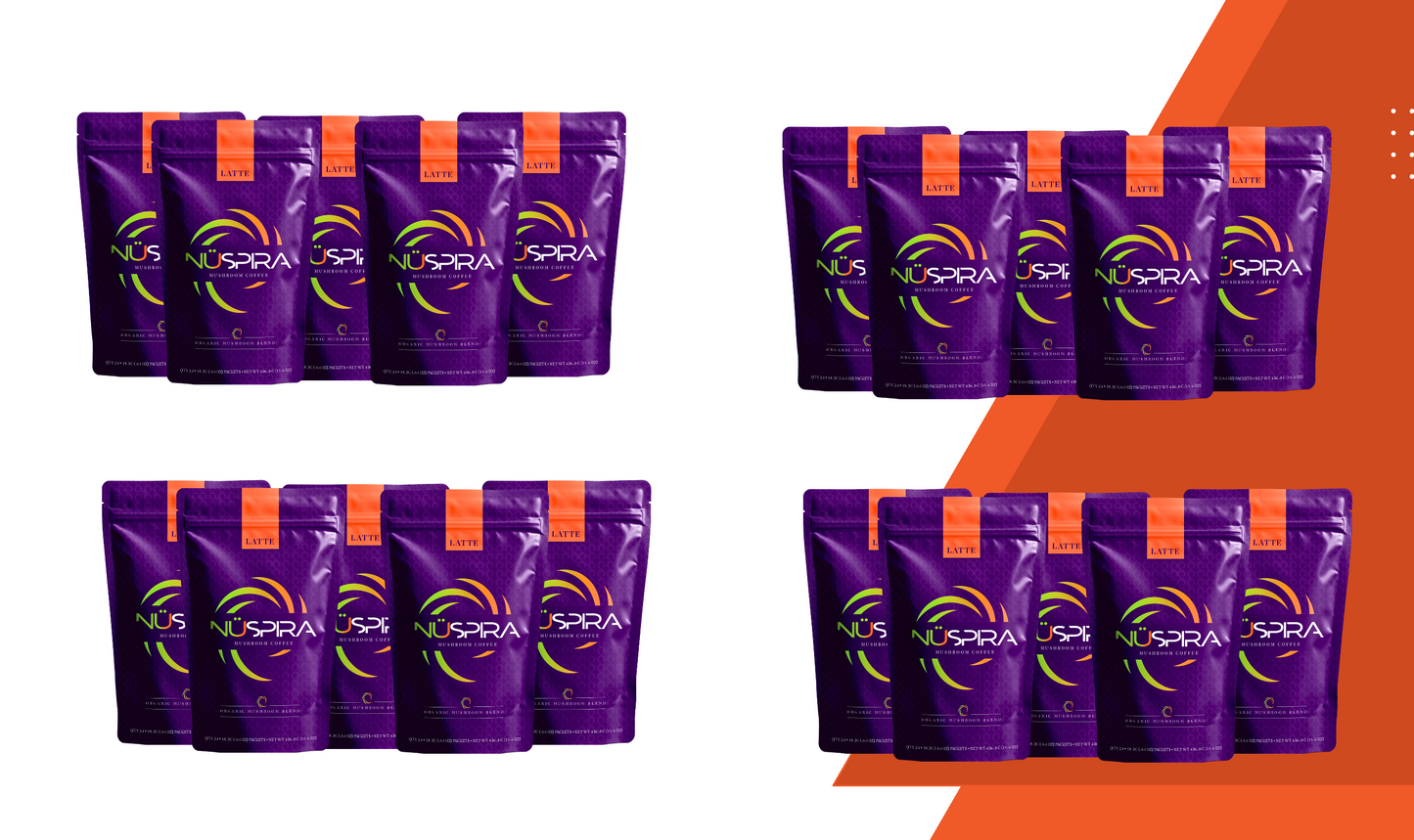 Case (20 Bags) - Latte Mushroom Coffee