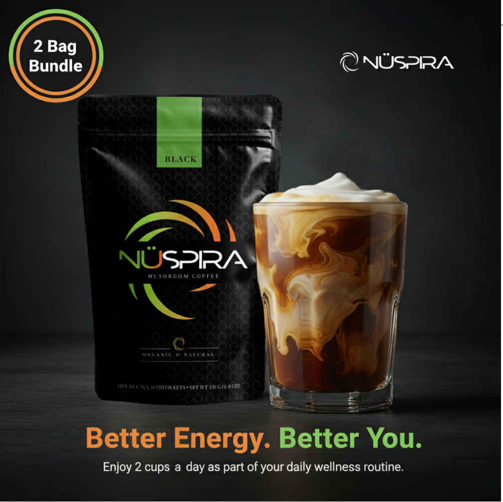 2 Black Mushroom Coffees